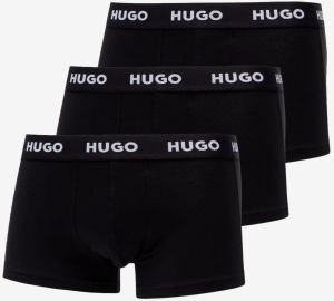 Hugo Boss Logo-Waistband Trunks 3-Pack Black L