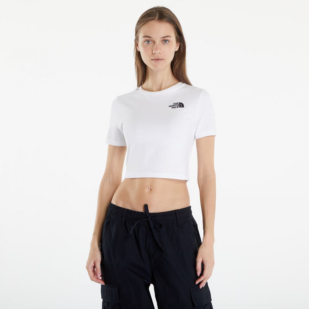 Tričko The North Face Crop S/S Tee TNF White L