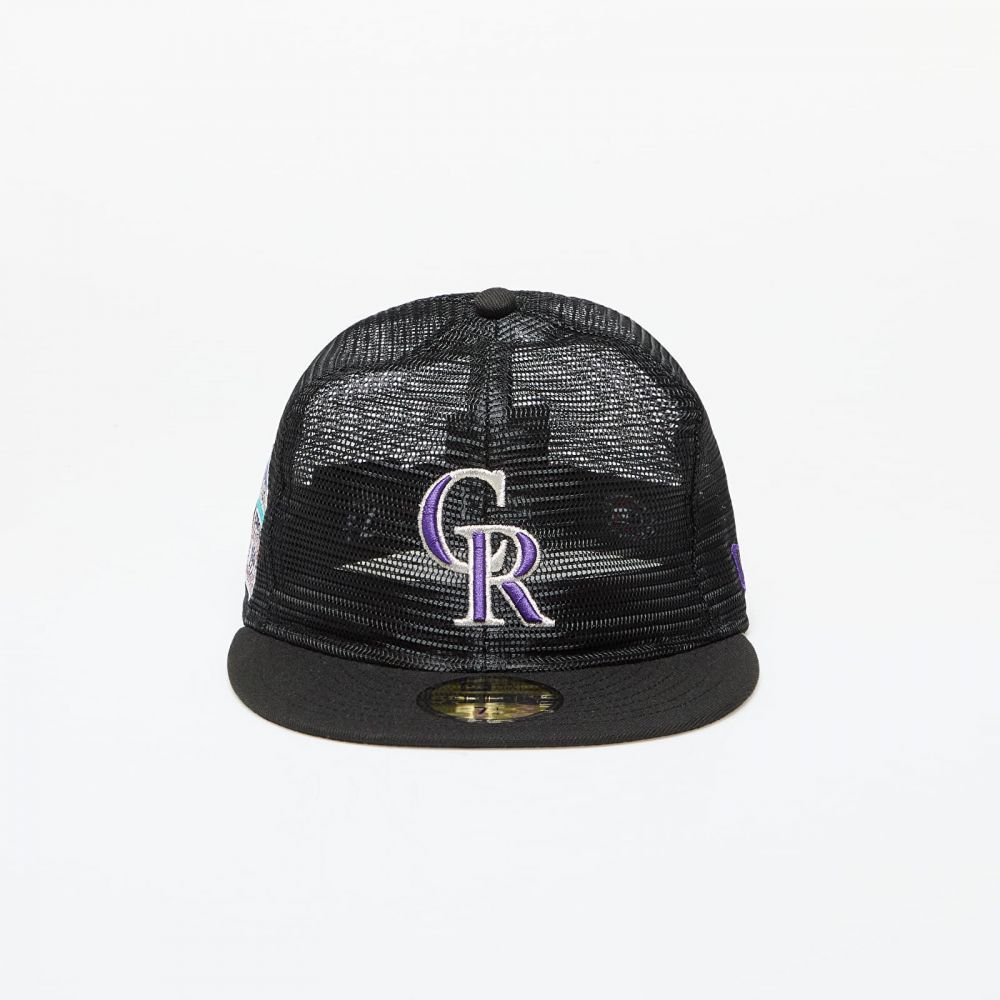 Šiltovka New Era Colorado Rockies Mesh Patch 59FIFTY Fitted Cap Black 7 1/4
