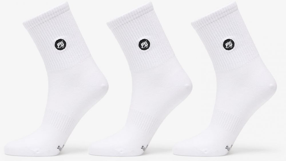 Footshop Short Socks 3-Pack White 36-38