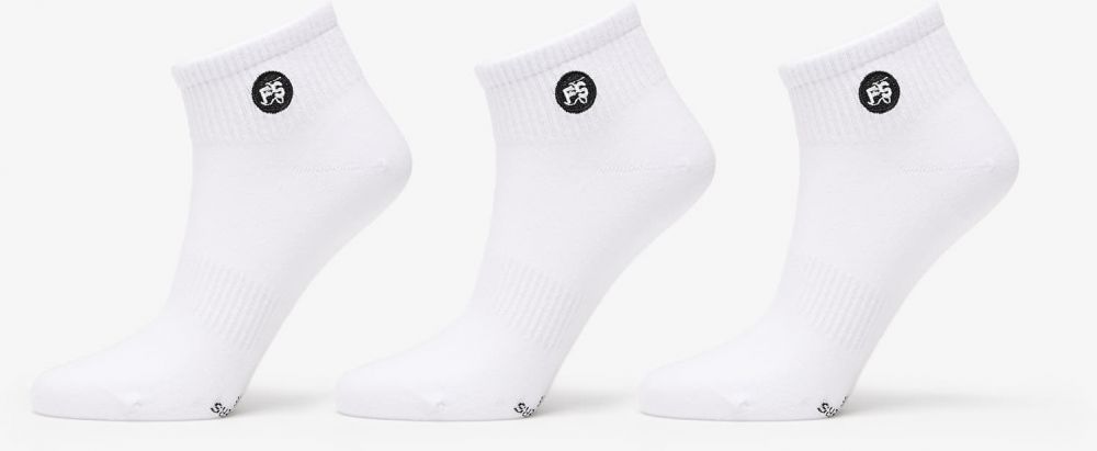 Footshop Ankle Socks 3-Pack White 36-38