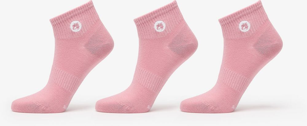 Footshop Ankle Socks 3-Pack Pink 36-38