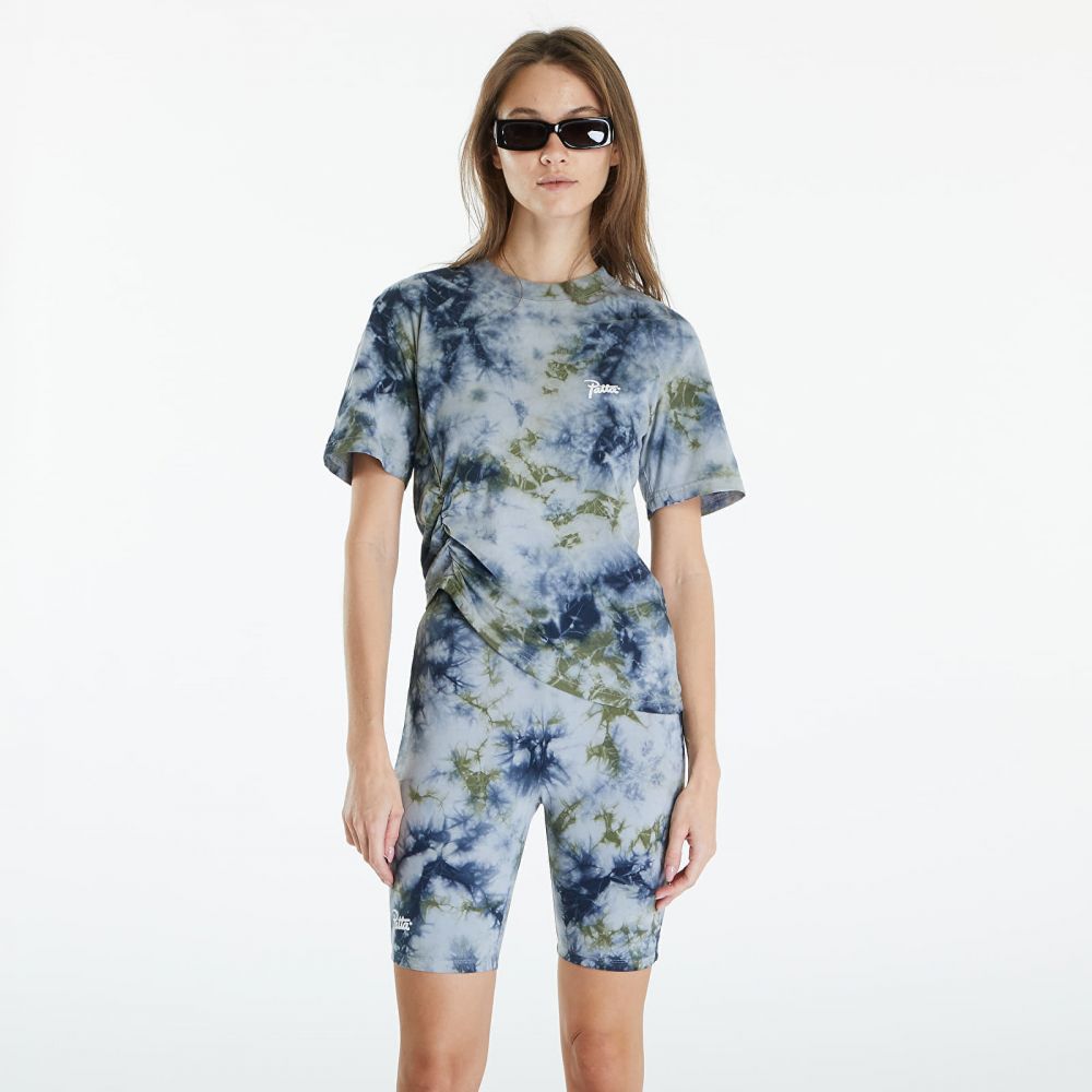 Tričko Patta Femme Tie Dye Cropped Ruched T-Shirt Quarry L