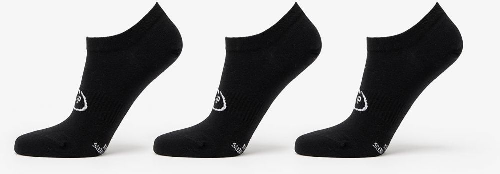 Footshop Invisible Socks 3-Pack Black 36-38