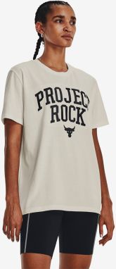 Tričko Under Armour Project Rock Heavyweight Campus T-Shirt White L