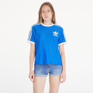 Tričko adidas Adicolor 3 Stripes Pinstripe Short Sleeve Tee Blue XS