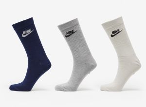Nike Sportswear Everyday Essential Crew Socks 3-Pack Multicolor L