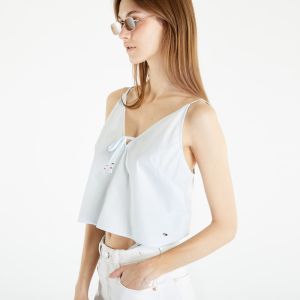 Tommy Jeans Poplin Strappy Top Shimmering Blue XL