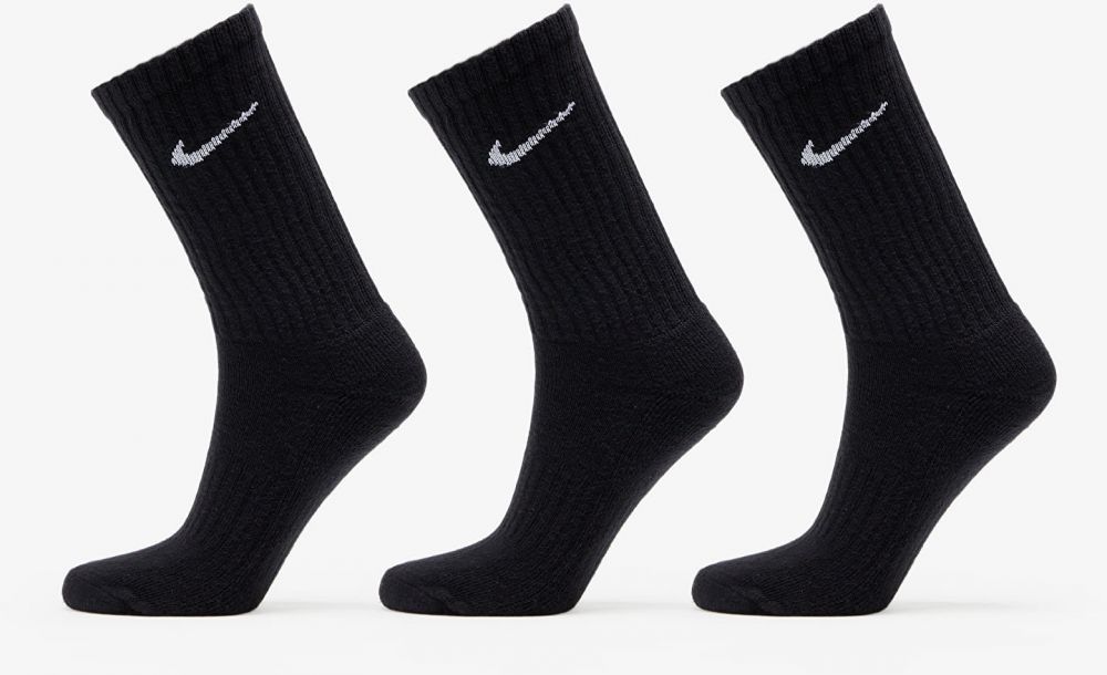 Nike 3-Pack Cushioned Crew Socks Black M