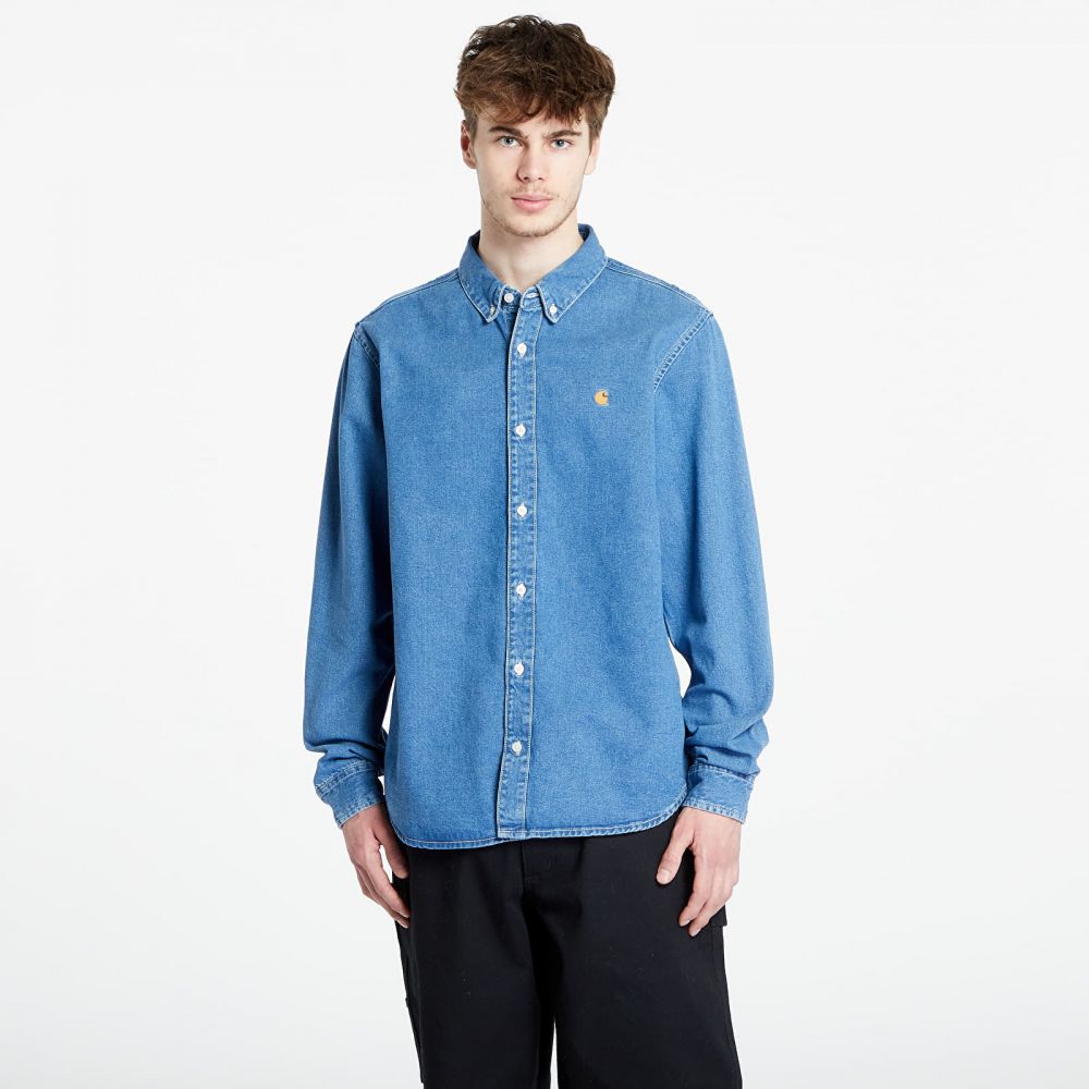 Košeľa Carhartt WIP L/S Weldon Shirt Blue S