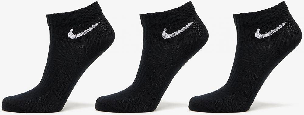 Nike Everyday Lightweight Ankle Socks 3-Pack Black M