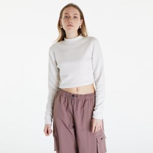 Tričko Nike Sportswear Phoenix Plush Women's Long-Sleeve Crop Top Lt Orewood Brn/ Sail L