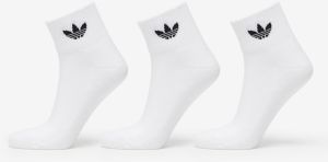 adidas Mid Ankle Socks 3-Pack White/ White/ Black 37-39