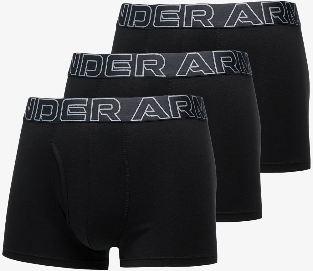 Under Armour M Performance Cotton 3in 3-Pack Black S
