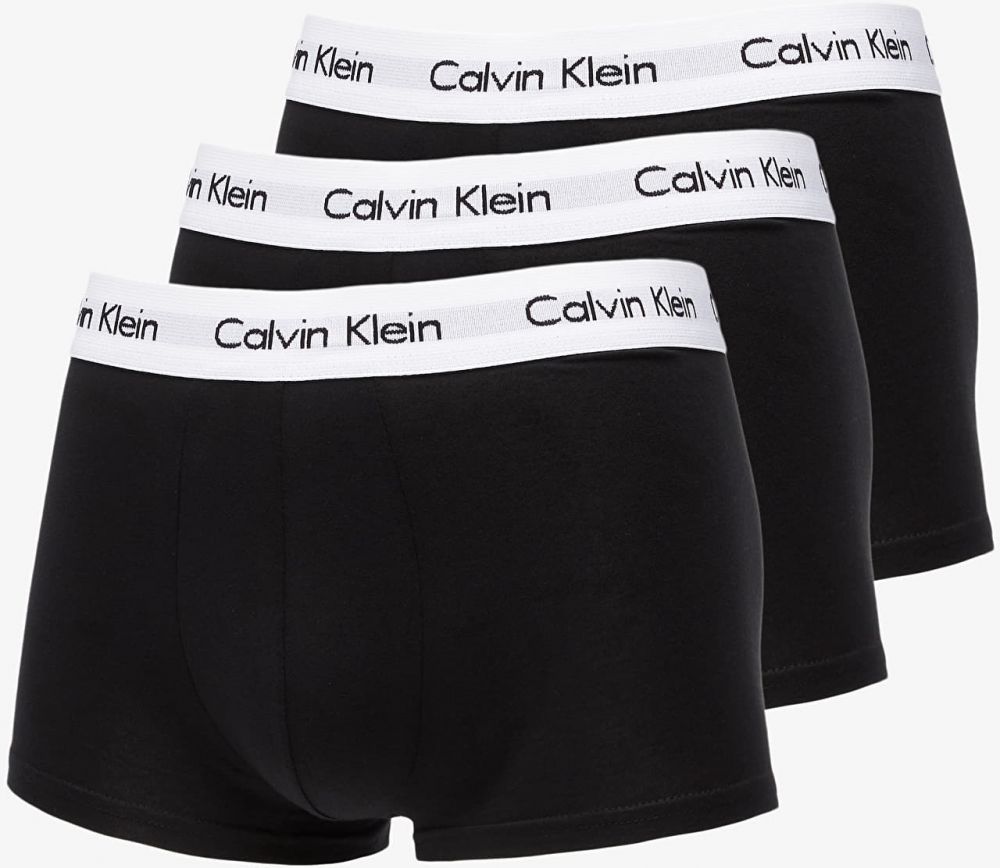 Calvin Klein Low Rise Trunks 3 Pack Black XL