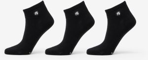 Footshop Ankle Socks 3-Pack Black 43-46
