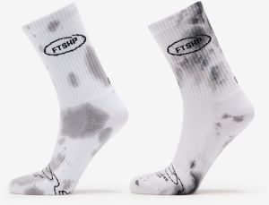 Footshop Basic Crew Socks 2-Pack Tie Dey Bw 36-38