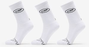Footshop Basic Crew Socks 3-Pack White 36-38