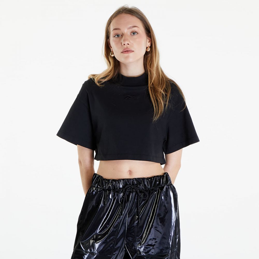 Tričko Reebok Washed Cropped Tee Washed Black L