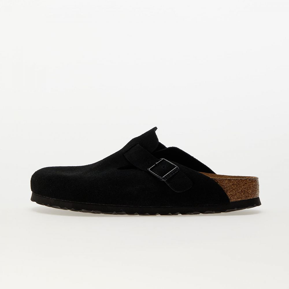 Tenisky Birkenstock Boston Soft Footbed Velvet Leather Black EUR 36