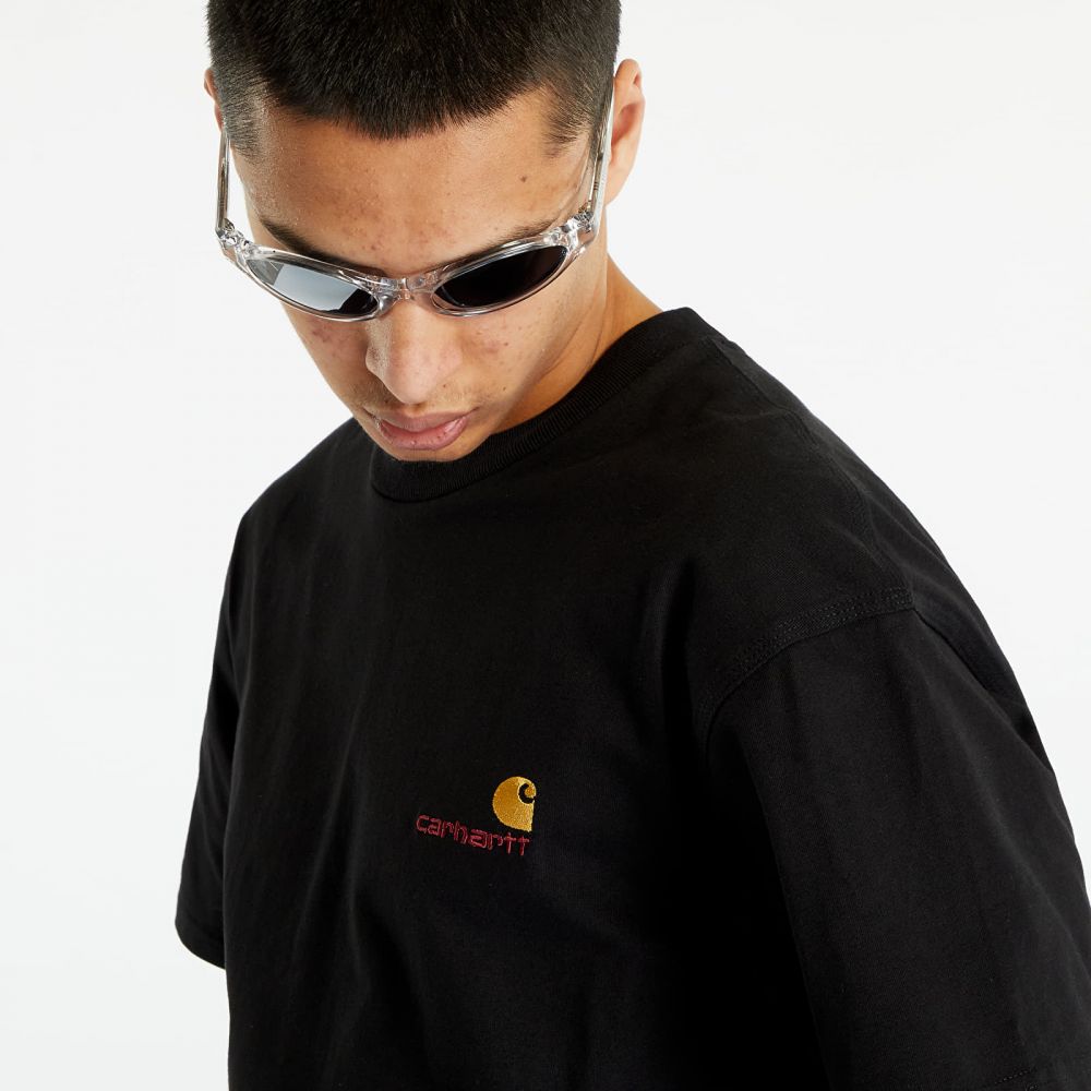 Tričko Carhartt WIP S/S American UNISEX Script T-Shirt Black L