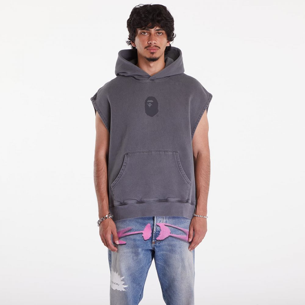 Mikina A BATHING APE Bape Sleeveless Pullover Hoodie Charcoal L