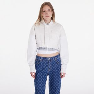 Bunda Nike Sportswear Destroyer Women's Cropped Canvas Jacket Phantom/ Summit White/ Summit White L