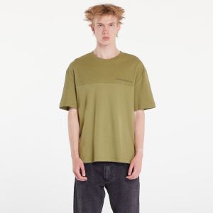 Tričko Calvin Klein Jeans Texture Mix Cotton T-Shirt Dark Juniper S