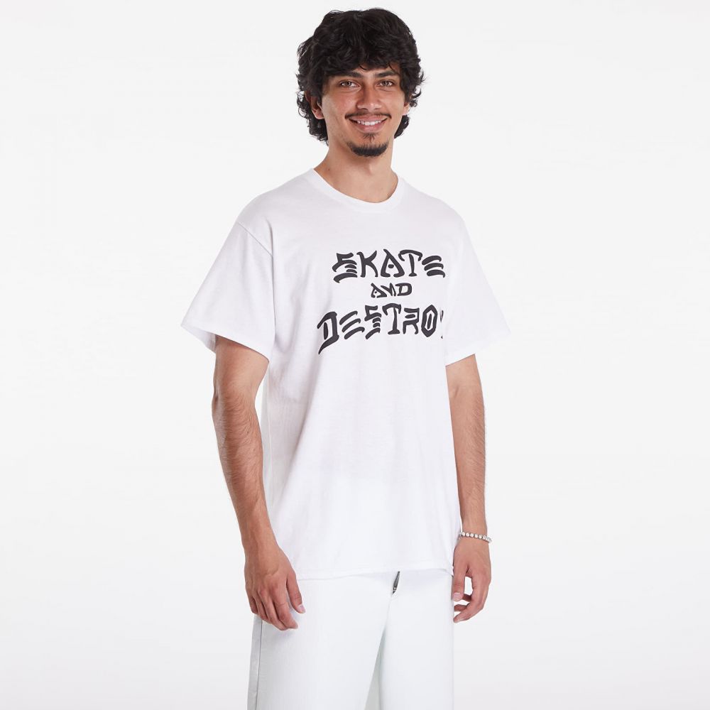 Tričko Thrasher Skate And Destroy T-Shirt White M