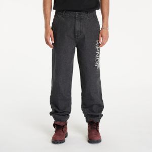 Džínsy RIPNDIP Rockstar Distressed Denim Pants Black XS