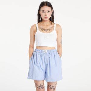 Tielko Calvin Klein Jeans Ribbed Cotton Bralette Top Bright White M