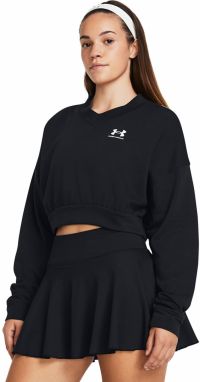 Tričko Under Armour Rival Terry OS Crop Crw Black S
