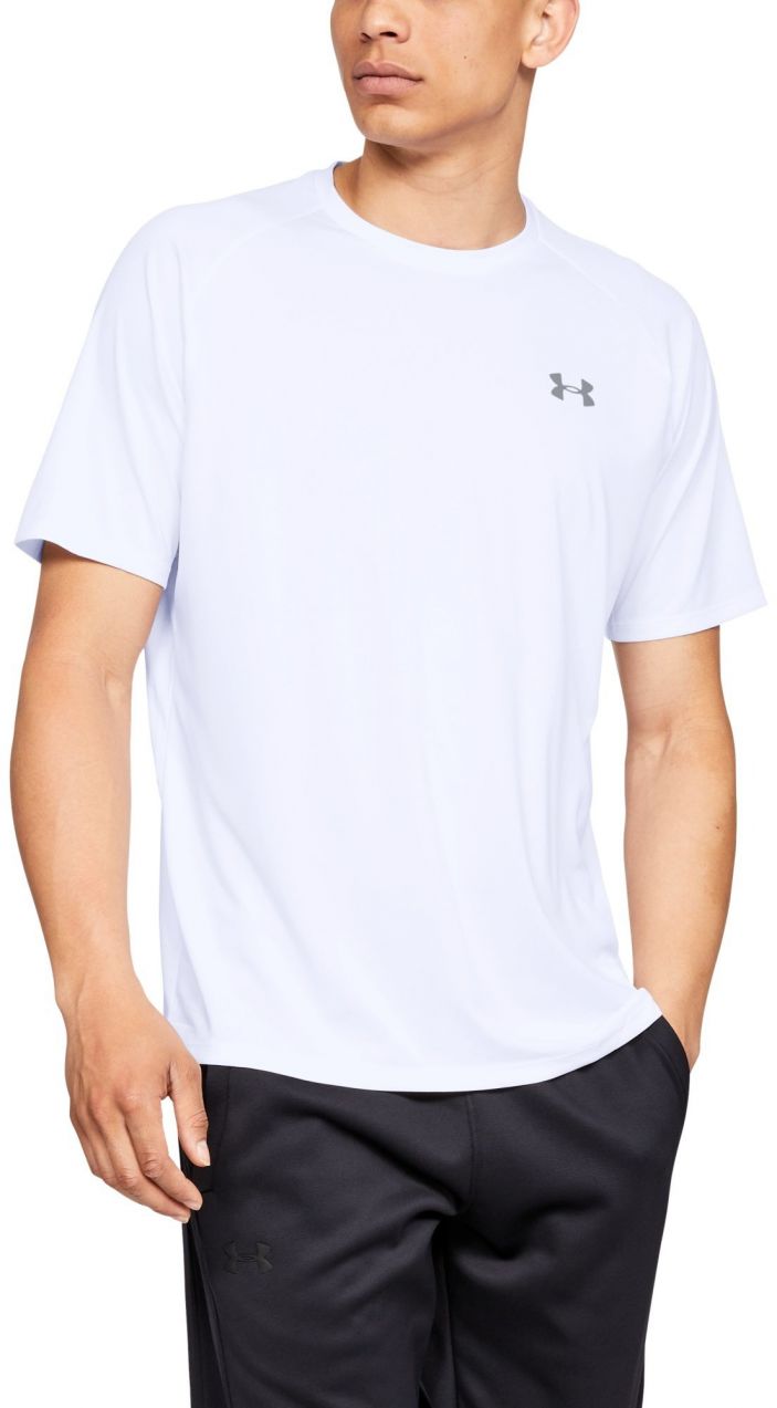 Tričko Under Armour Tech 2.0 SS Tee White/ Overcast Gray L