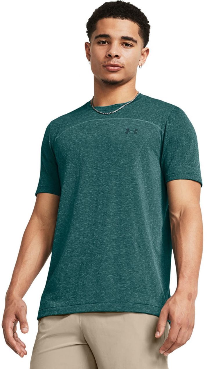 Tričko Under Armour Rush Seamless Wordmark SS Blue S
