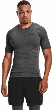 Tričko Under Armour Hg Armour Comp SS Tee Carbon Heather/ Black L