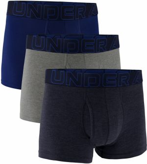 Under Armour M Perf Cotton 3in 3-Pack Navy S