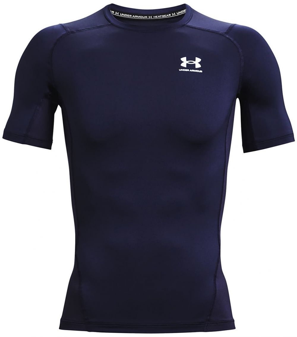 Tričko Under Armour Hg Armour Comp SS Midnight Navy/ White XXL