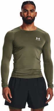 Tričko Under Armour HG Armour Comp LS Green XXL