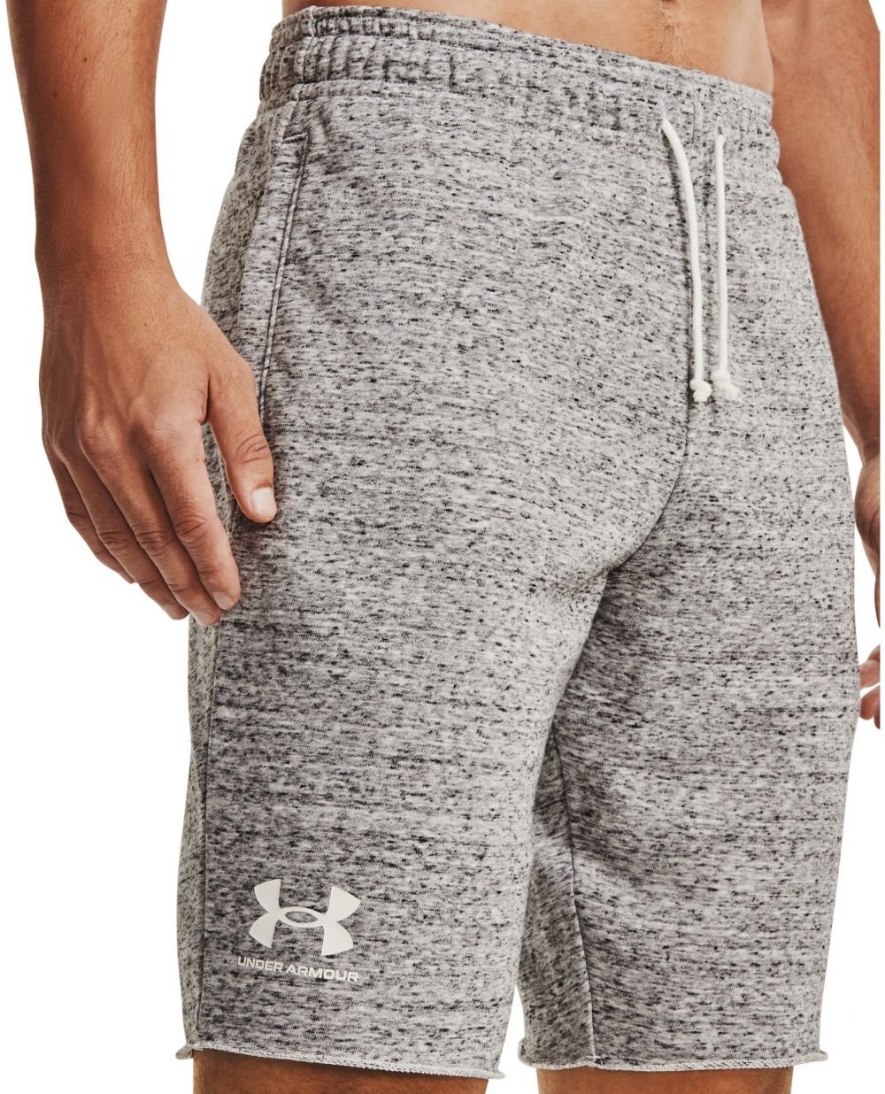 Under Armour Rival Terry Short White/ Onyx White L
