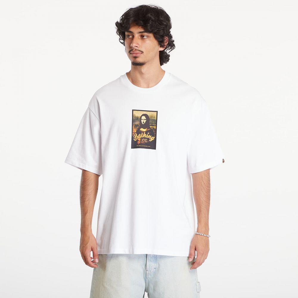 Tričko A BATHING APE Art Print Relaxed Fit Short Sleeve Tee White S
