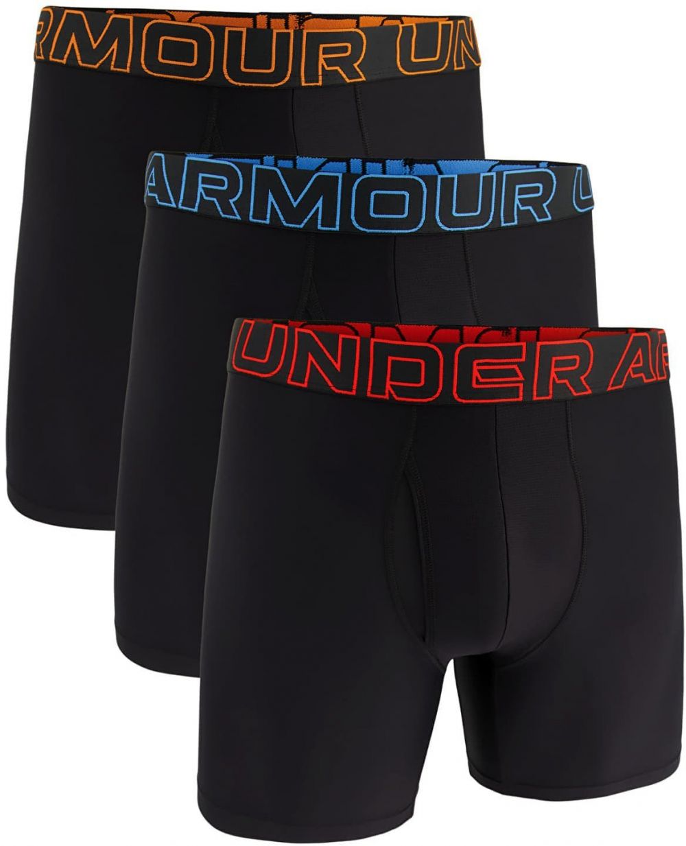 Under Armour M Perf Tech 6in 3-Pack Black XS