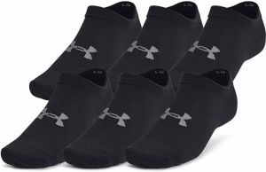 Under Armour Essential No Show 6pk Black S