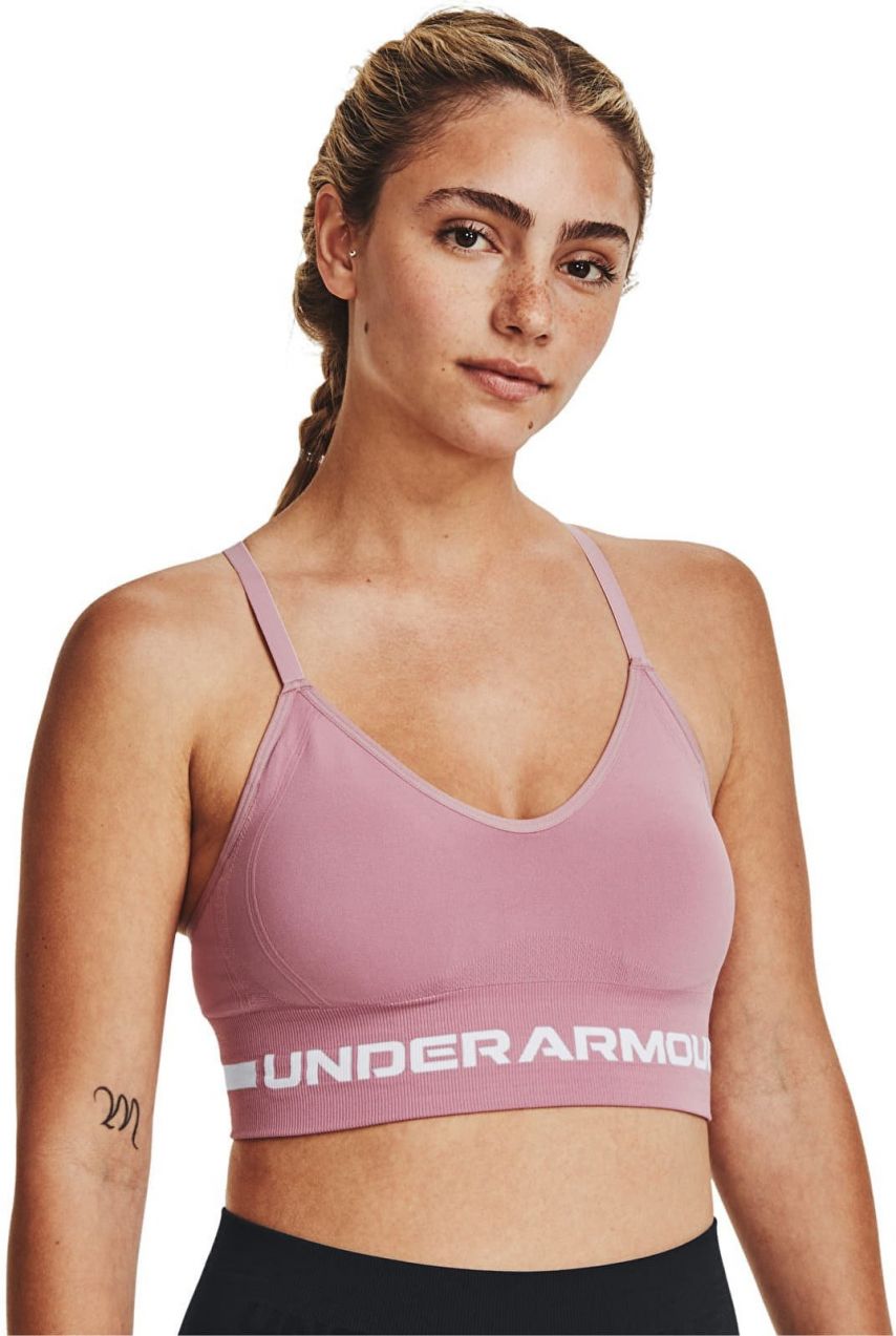 Under Armour Seamless Low Long Bra Pink XS