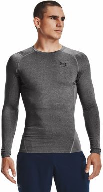 Tričko Under Armour Hg Armour Comp LS Carbon Heather/ Black L