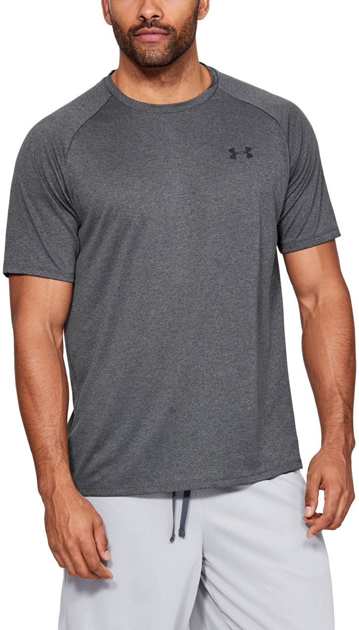 Tričko Under Armour Tech 2.0 SS Tee Carbon Heather/ Black L