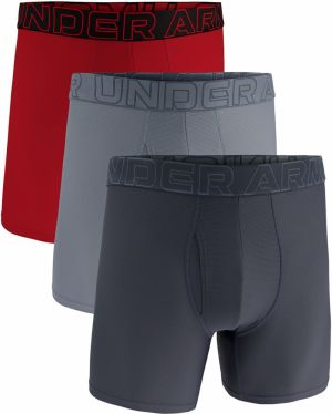 Under Armour M Perf Tech Mesh 6in 3-Pack Grey XS