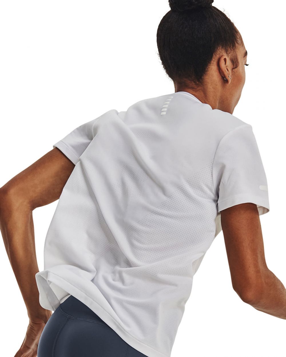 Tričko Under Armour Seamless Stride SS White XL