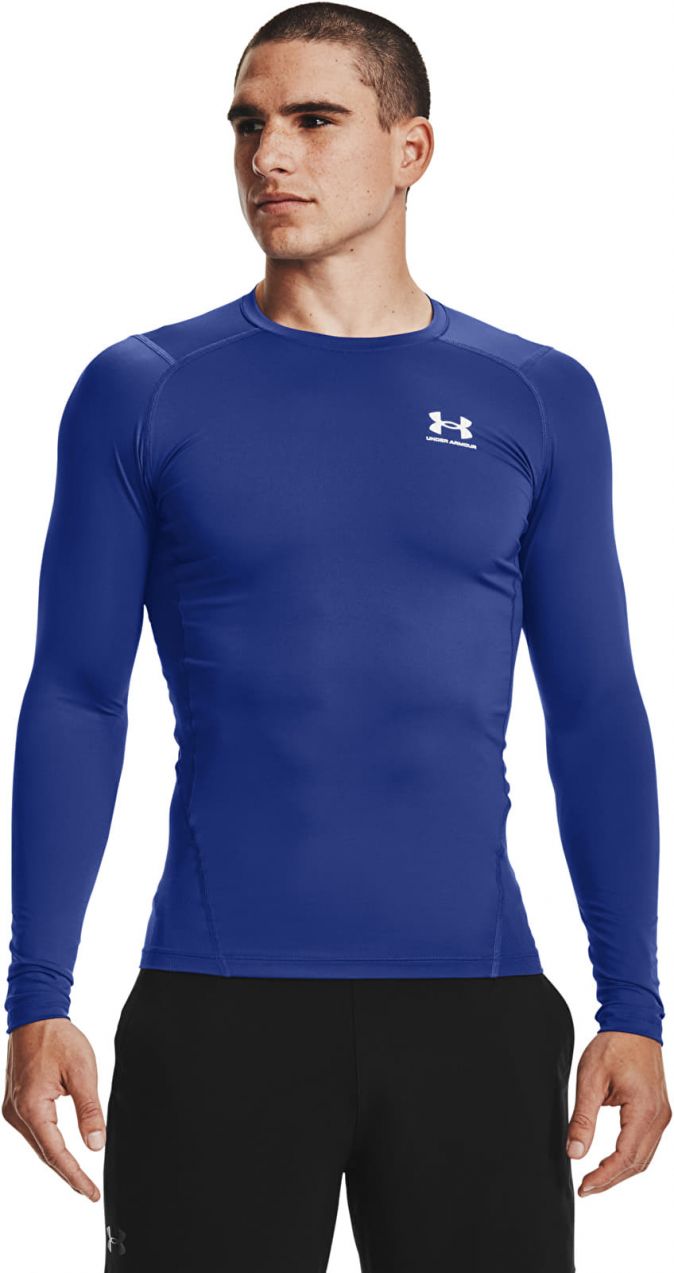 Tričko Under Armour Hg Armour Comp LS Royal/ White L