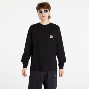 Tričko Carhartt WIP Longsleeve Pocket T-Shirt UNISEX Black XS
