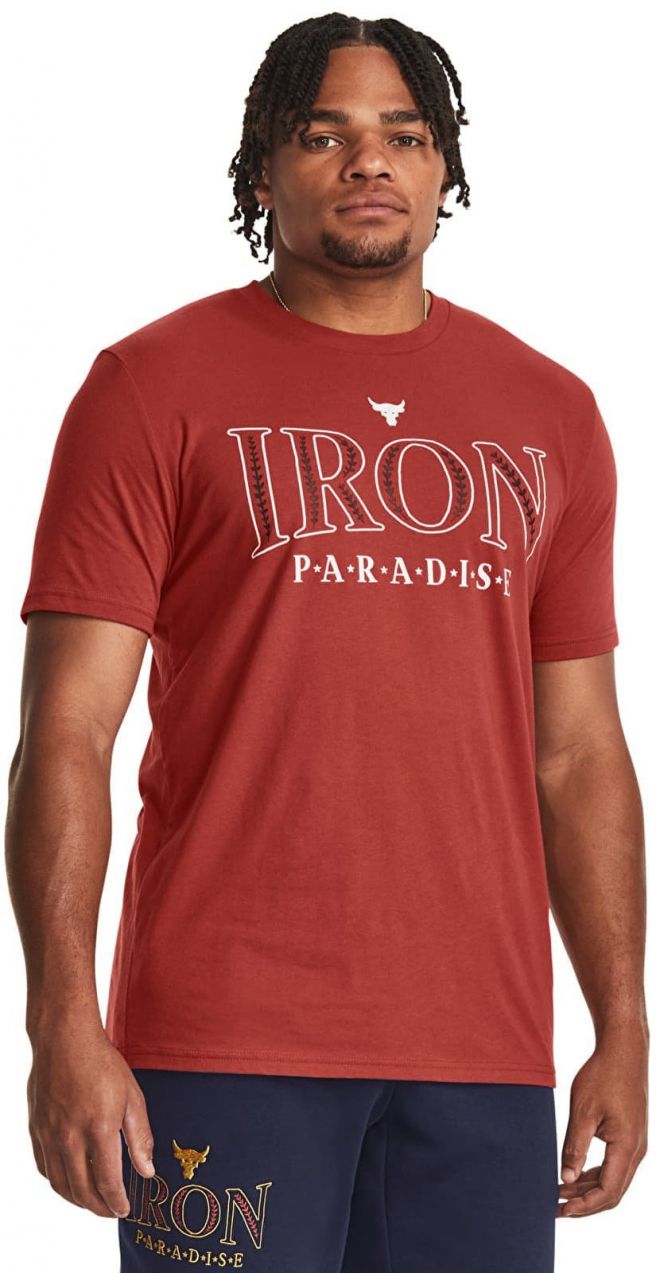 Tričko Under Armour PJT ROCK IRON SS Red S